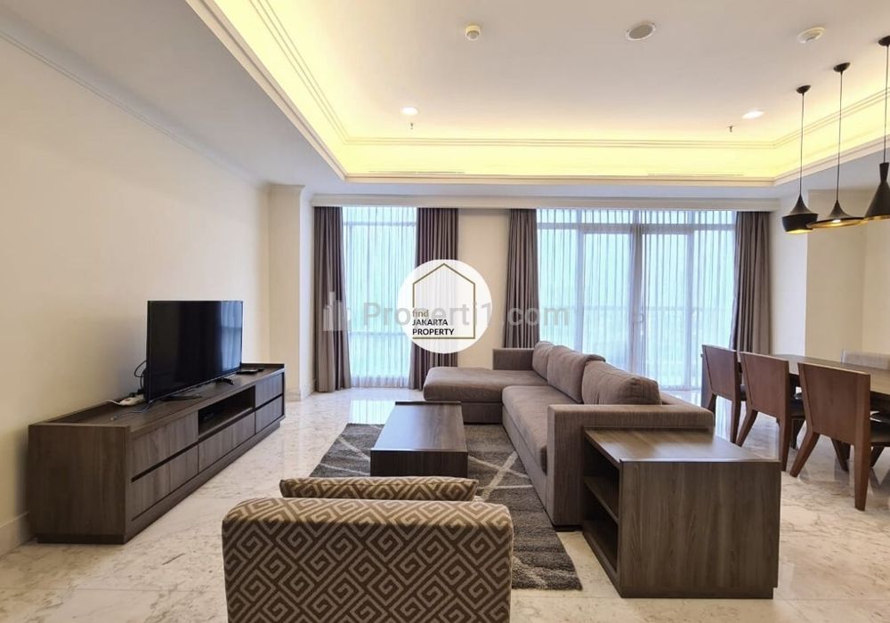 Fast Sale : Botanica Apartment, 2+1BR 195sqm, in Rented Condition with Rental Refund! SCBD-POOL VIEW! Best Price Guaranteed!