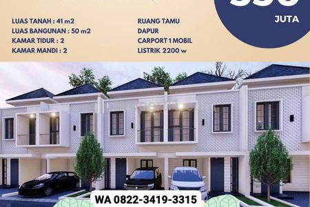 Dijual Rumah 2 Lantai di Kampung Tengah Kramat Jati Jakarta Timur, Dekat Raya Condet