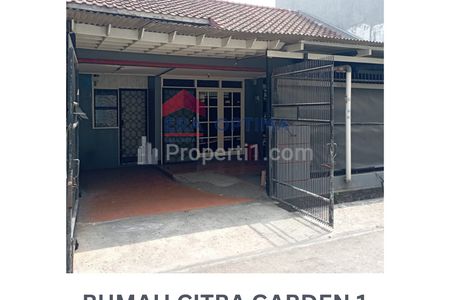 Dijual Rumah 1,5 Lantai di Citra Garden 1 Kalideres Jakarta Barat - 3+1 Kamar Tidur