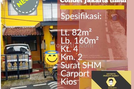 Rumah Dijual di Cililitan Jakarta Timur dekat PGC Cililitan, Pasar Kramat Jati, Lippo Plaza Kramat Jati, RS Polri Sukanto, Bandara Halim