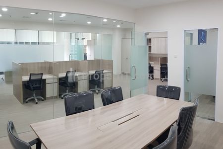 Disewakan Ruang Kantor (Office Space) di Gedung Perkantoran Treasury Tower District 8 SCBD - Luas 133 m2 Full Furnished