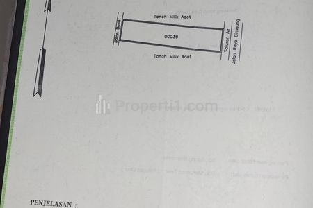 Jual Tanah Pinggir Jalan Utama Petir-Ciruas Serang - Luas 1168 m2