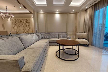 Diisewakan Apartemen Mewah Pakubuwono Residences - 3+1 BR Full Furnished Luas 303 m2