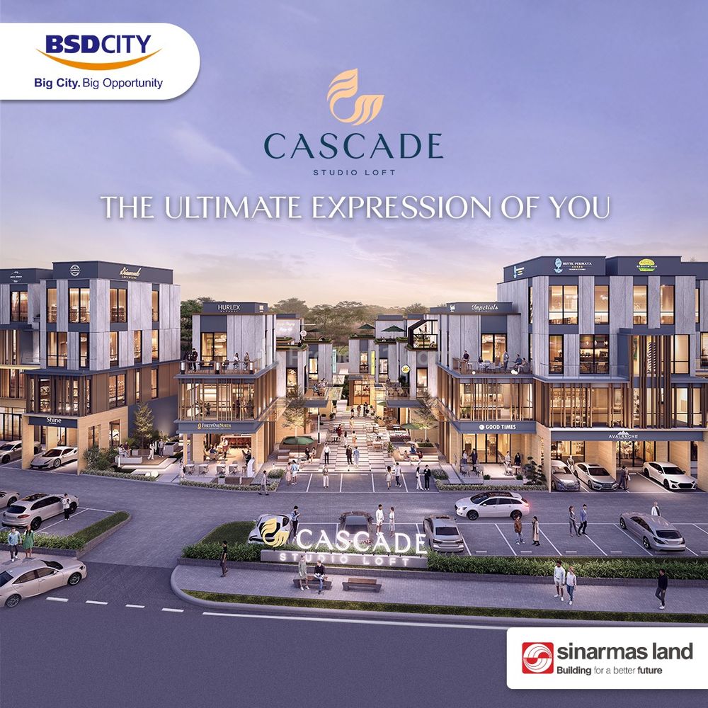 Dipasarkan Ruko Cascade Studio Loft di BSD City Tipe 6x11