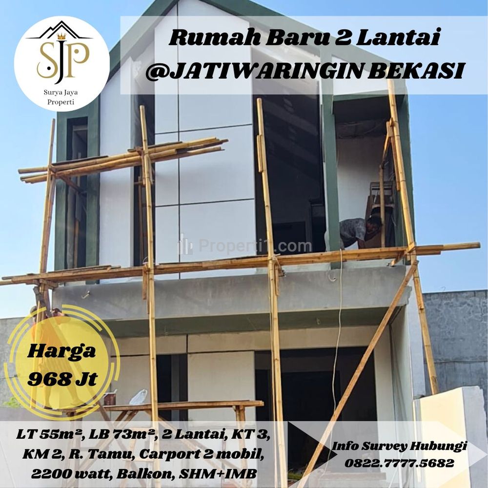 Dijual Rumah Baru 2 Lantai dalam Cluster di Jatiwaringin Bekasi