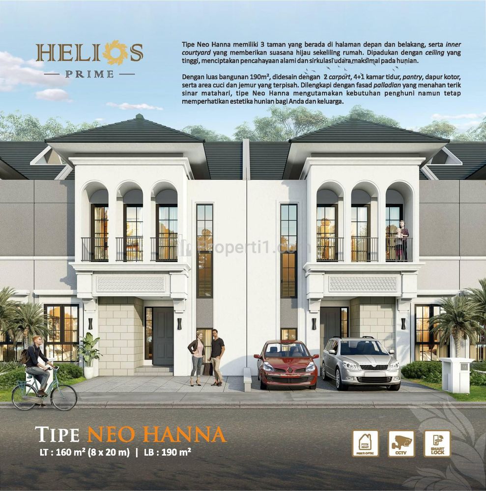 Dijual Helios Prime, Hunian Mewah Strategis di Suvarna Sutera, Tangerang, Banten