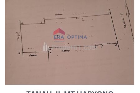 Tanah Dijual Harga di Bawah NJOP di Jalan MT Haryono Jakarta Timur - Luas 1464 m2