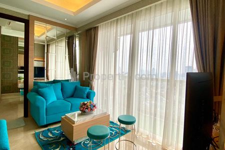 Menteng Park Apartment for Rent in Central Jakarta, Diamond Tower, 2 BR 60 sqm Fully Furnished