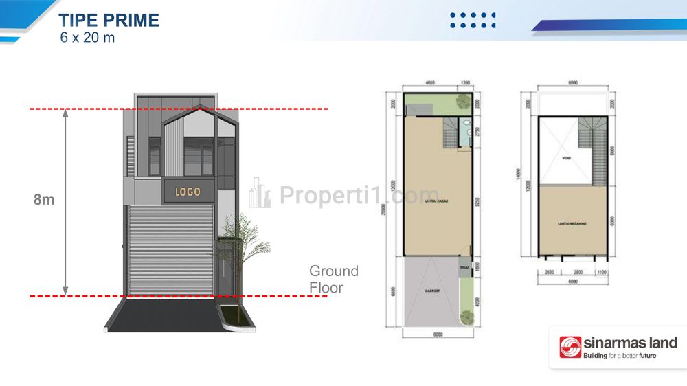 Gudang Dijual di Taman Tekno X BSD City Tangerang Selatan, Luas Tanah 130 m2