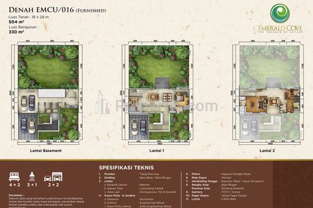 Jual Rumah Emerald Cove Siap Huni Strategis di Gading Serpong - Luas Tanah 504 m2