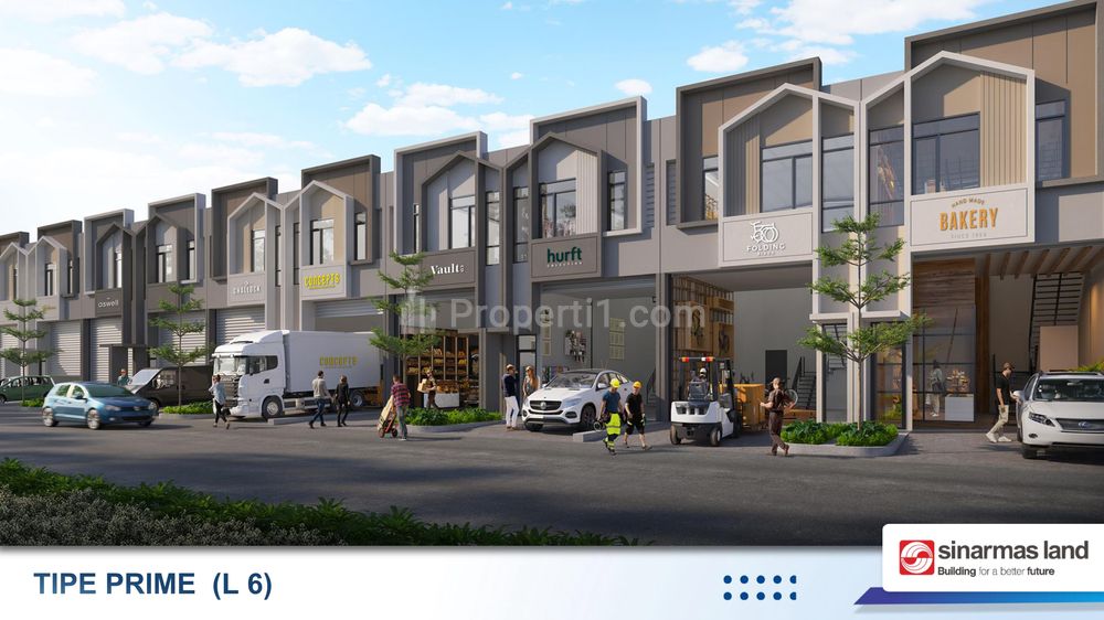Gudang Dijual di Taman Tekno X BSD City Tangerang Selatan, Luas Tanah 130 m2