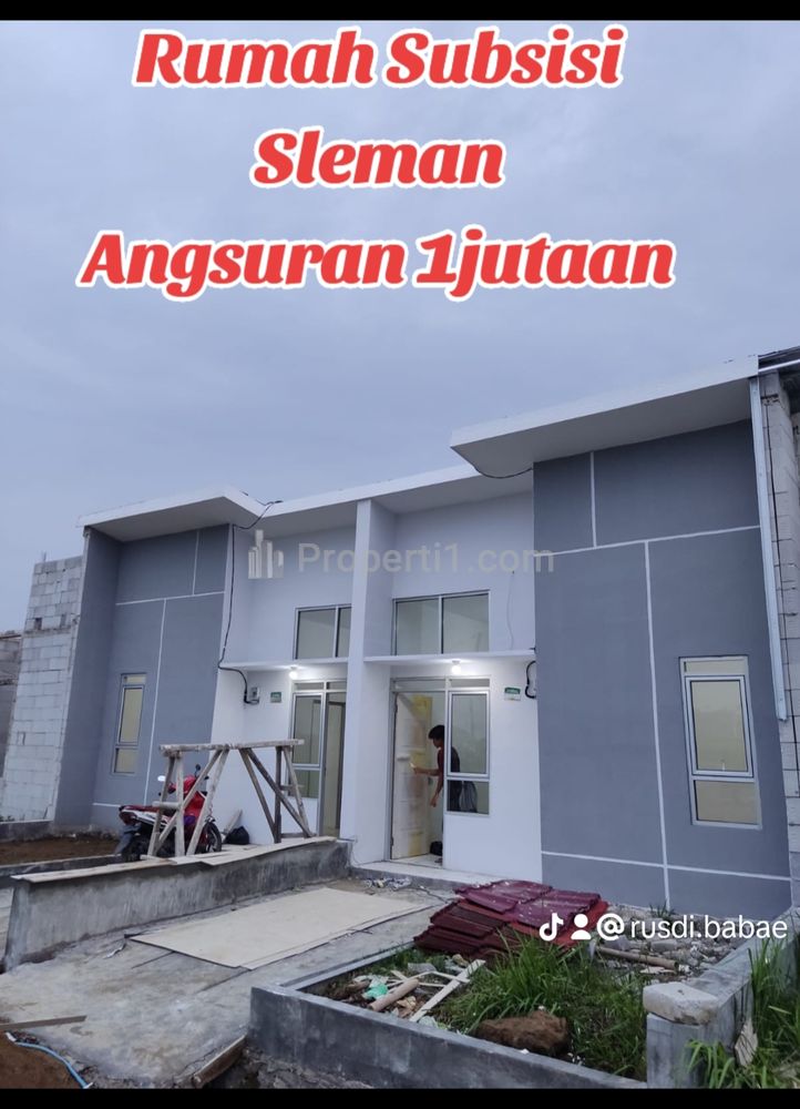 Dijual Rumah Subsidi di Sleman Yogyakarta, Lokasi Bukan Bukit, Dekat Jalan Nasional KPR Angsuran 1Jutaan