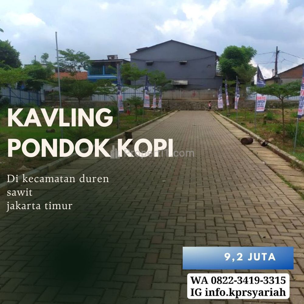 Tanah Kavling Dijual di Pondok Kopi Duren Sawit Jakarta Timur