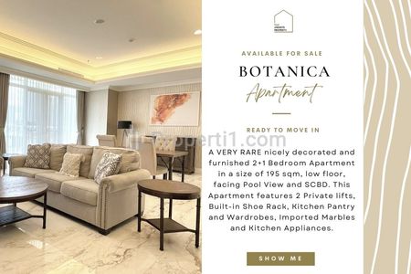 Fast Sale : Botanica Apartment, 2+1BR 195sqm, VERY RARE UNIT, Best View and Best Price Guaranteed! Also Avail 2/3/3+1BR for Sale! BELOW MARKET PRICE