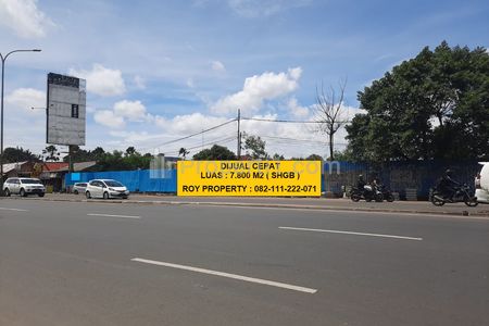 Dijual Tanah Komersil Murah di Jalan Raya Serpong Tangerang Luas 7.800 m2, Pinggir Jalan Utama