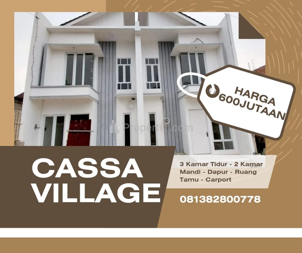 Jual Rumah Minimalis Lokasi Strategis Harga Mulai 600 Jutaan di Lengkong Wetan Serpong Tangerang Selatan - Cassa Village BSD