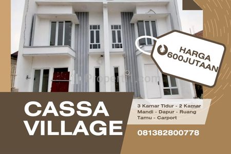 Jual Rumah Minimalis Lokasi Strategis Harga Mulai 600 Jutaan di Lengkong Wetan Serpong Tangerang Selatan - Cassa Village BSD