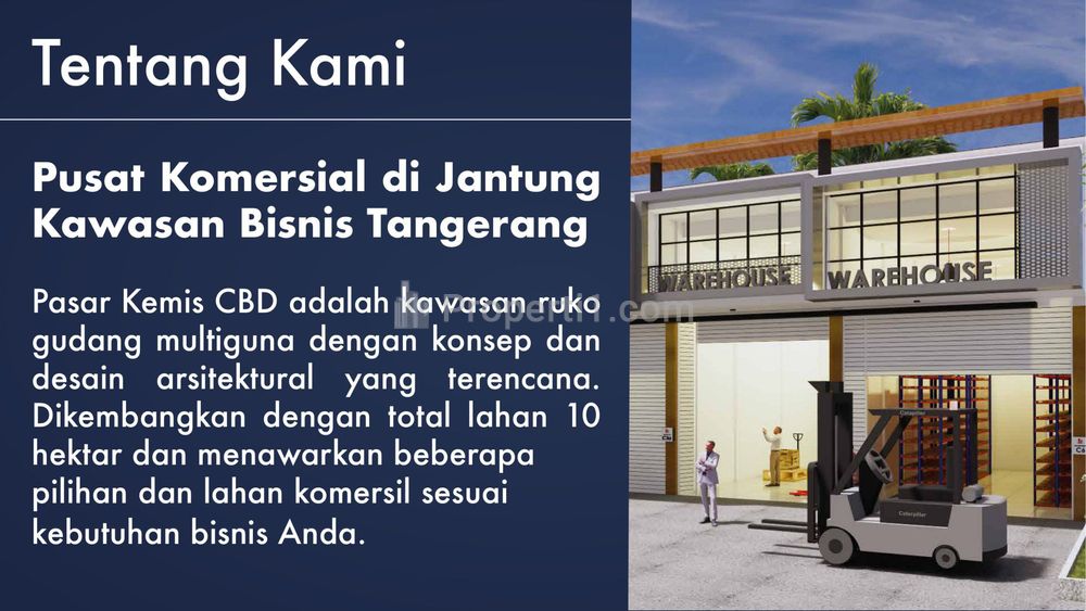 Dijual Pergudangan Strategis Pasar Kemis CBD Tangerang