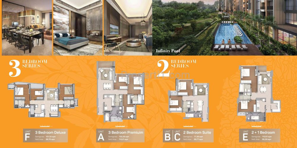 Jual Apartemen Marigold Tower 5 Siap Huni di BSD City - 3 Bedrooms