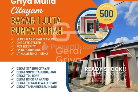 Dijual Hunian Minimalis Modern Strategis dekat Stasiun Citayam Bogor