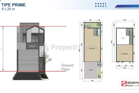 Dijual Taman Tekno X Pergudangan BSD City Tangerang Selatan, Luas Tanah 129m2