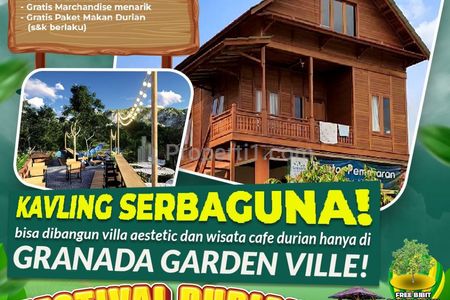 Jual Tanah Kavling Wisata Murah Granada Garden Ville di Bogor Timur