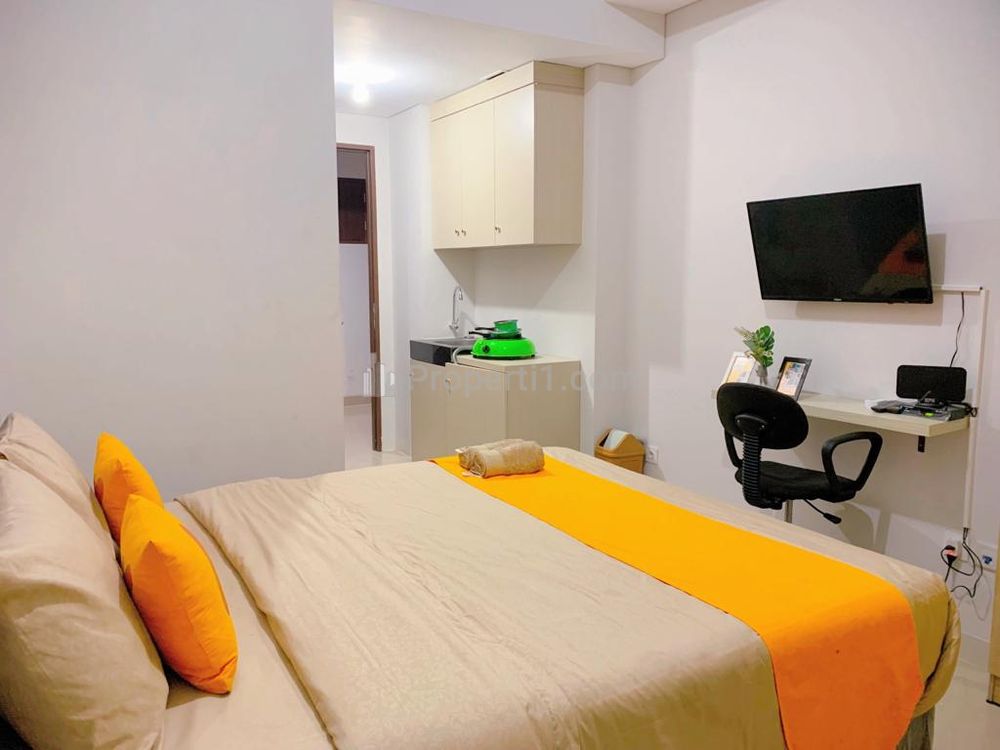 Sewa Bulanan Apartemen Transpark Juanda Bekasi Tipe Studio Fully Furnished Unit 1823