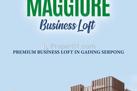 For Sale Maggiore Business Loft (Shophouse) in Gading Serpong Tangerang