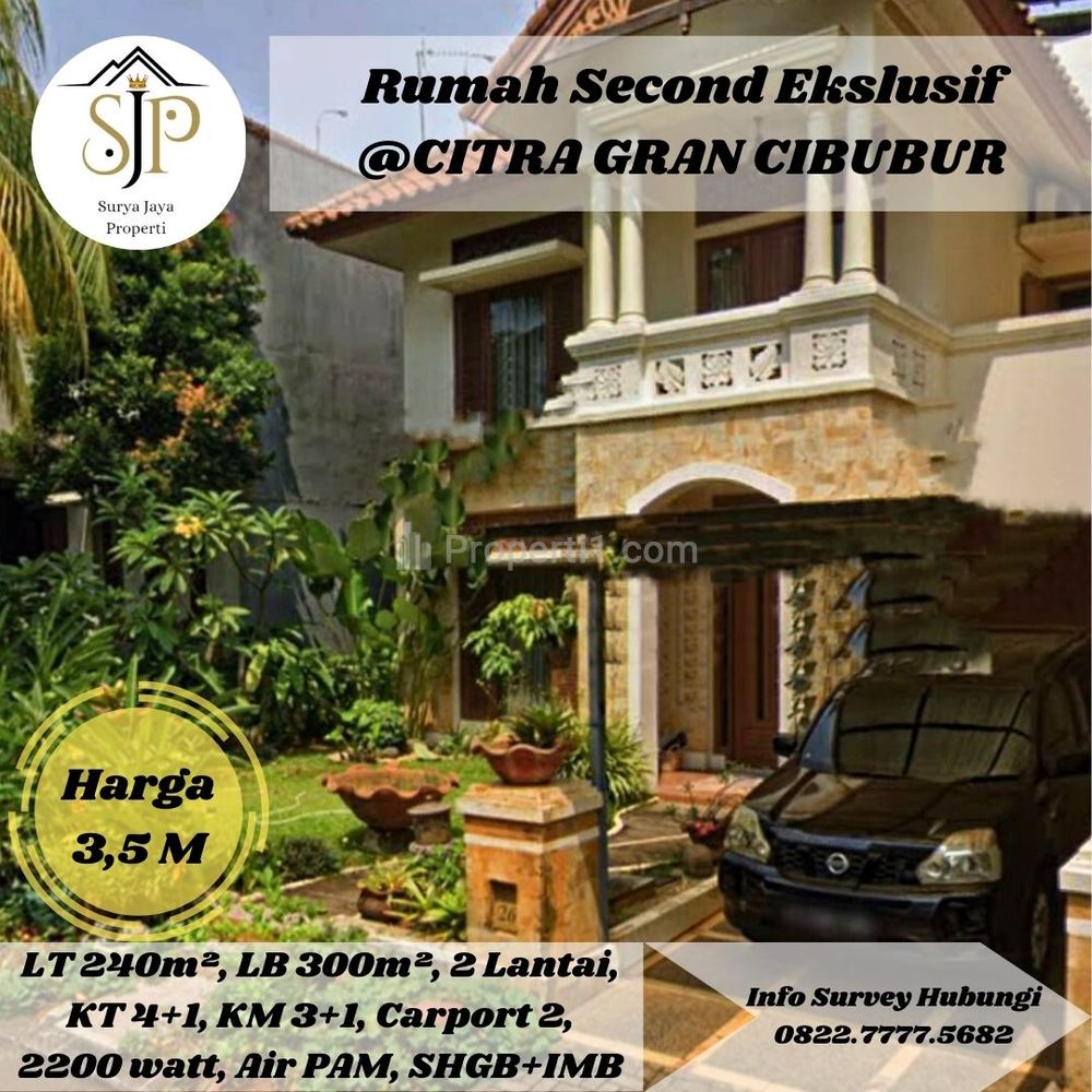 Dijual Rumah Semi Furnished dalam Perumahan Citra Gran Cibubur