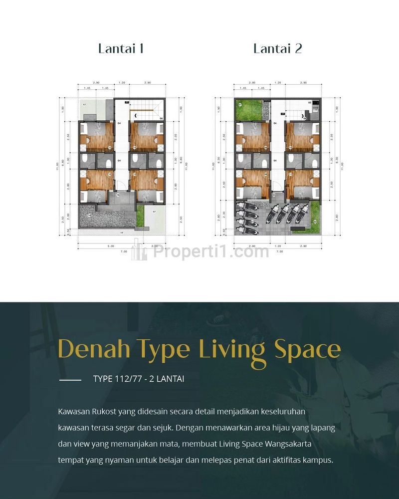 Jual Rumah Kost Wangsakarta di Malang dekat Kampus dan Tempat Wisata