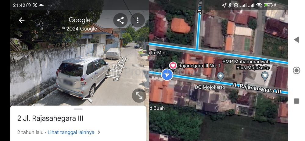 Sisi selatan lahan 