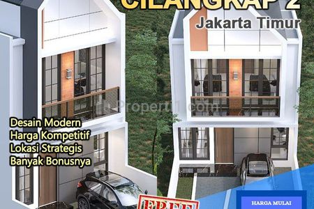 Dijual Rumah Cluster 2 Lantai 3 Kamar Tidur di Cilangkap Jakarta Timur