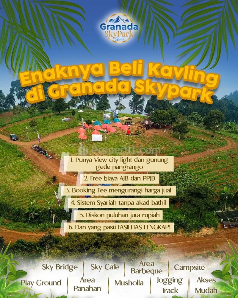 Jual Tanah Kavling Wisata dengan View City yang Menawan di Granada Sky Park, Ciwalen, Sukaresmi, Cianjur