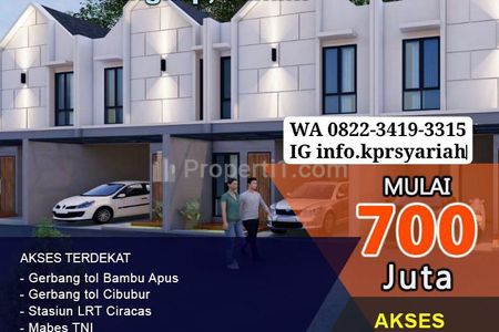 Jual Rumah Cluster 2 Lantai Leno Residence di Cilangkap Cipayung Jakarta Timur