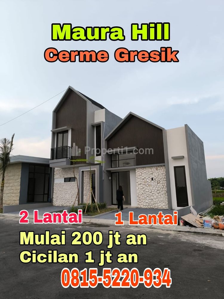 Jual Rumah Maura Hill di Cerme Gresik 200 Jutaan DP 0 Free Biaya-Biaya