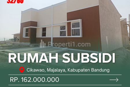 Dipasarkan Rumah Subsidi Type 30/60 2KT 1KM Siap Huni - Bandung Jawa Barat