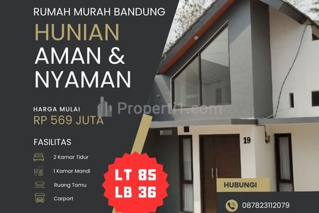 Dijual RUMAH MURAH DI BANDUNG!!! Hunian untuk Menikmati Keindahan dan Udara Sejuk Pegunungan