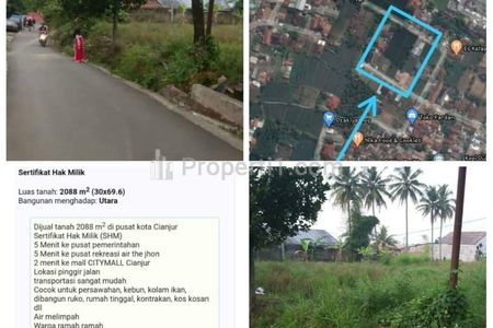 Jual Tanah Siap Bangun Luas 2.088 m2 di Babakan Tipar Limbangan Sari Cianjur, Cocok untuk Villa dan Rumah Tinggal, Nyaman dan Asri