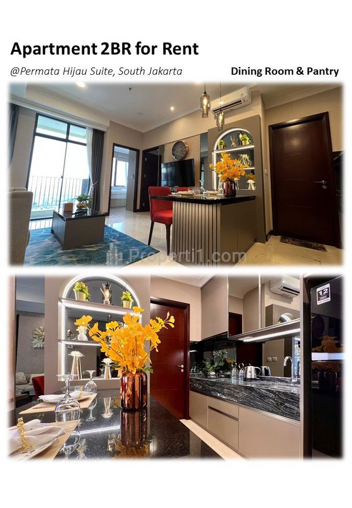 Sewa 2 Bedroom Apartemen Permata Hijau Suites, Furnished Mewah