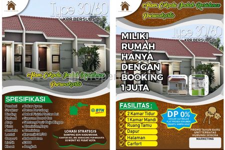 Dijual Rumah Subsidi Terdekat ke Pusat Kota Purwakarta