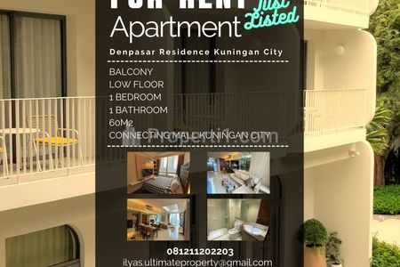 Sewa Apartemen Denpasar Residence - 1 Bedroom Fully Furnished