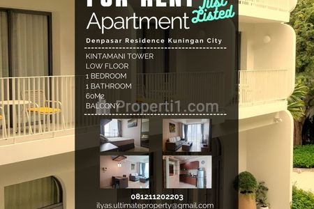 Sewa Apartemen Denpasar Residence 1 Bedroom Fully Furnished
