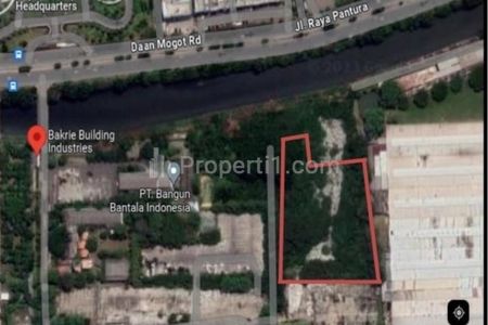 Dijual Tanah Luas 12.608m2 di Pinggir Jalan Raya Daan Mogot Jakarta Barat