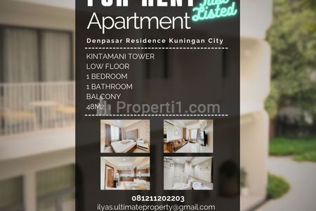 Sewa Apartemen Denpasar Residence Kuningan City 1 Bedroom Fully Furnished