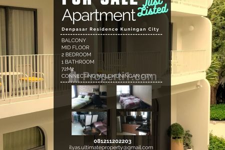 Jual Apartemen Denpasar Residence Kuningan City - 2 Bedrooms Fully Furnished