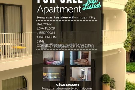 Jual Apartemen Denpasar Residence Kuningan City - 2 Kamar Tidur Fully Furnished