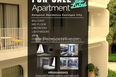 Jual Apartemen Denpasar Residence Kuningan City - 1 Bedroom Fully Furnished