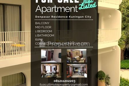 Jual Apartemen Denpasar Residence Kuningan City Tower Kintamani Type 1 Bedroom