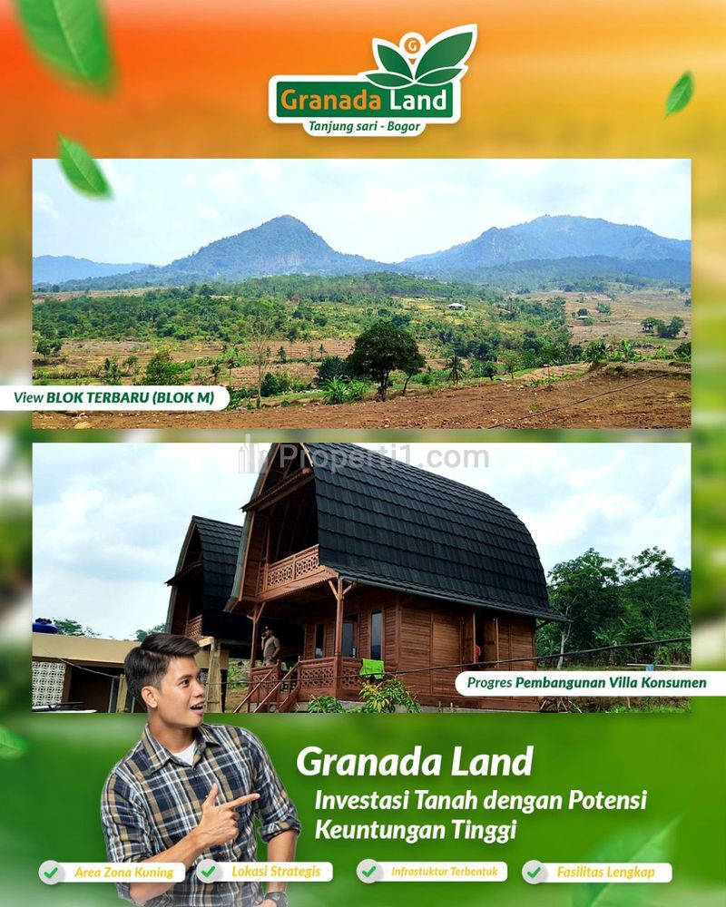 Dipasarkan Tanah Kavling Eksklusif dalam Area Wisata Puncak Dua Bogor, Granada Land Tanjung Sari, Bisa Dibangun Vila