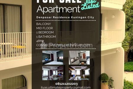 Jual Apartemen Denpasar Residence Kuningan City - 1BR Fully Furnished
